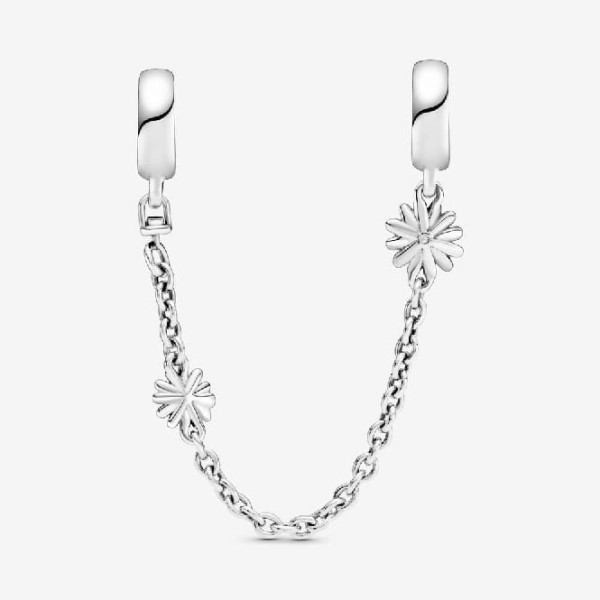 Amazon.com: The Daisy Chain Safety Chain Charm for Bracelet, 925 Sterling  Silver Charm Fits for Pandora Bracelet, SCC618: Clothing, Shoes & Jewelry